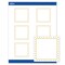 Avery Printable Square Labels, Gold Border with Gold Dots, 3" x 3", Matte White Square Labels, Permanent, Laser/Inkjet, 60ct, Great for Product Labels